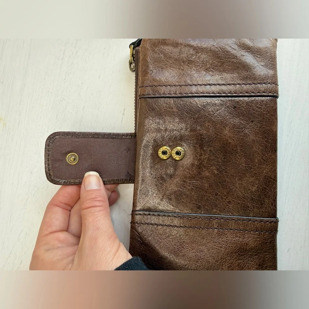 Fossil Chocolate Brown Fossil Emory Clutch Leather Wallet